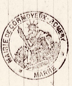 Sceau original de la Mairie de Cormoyeux-Romery (1790-1905)